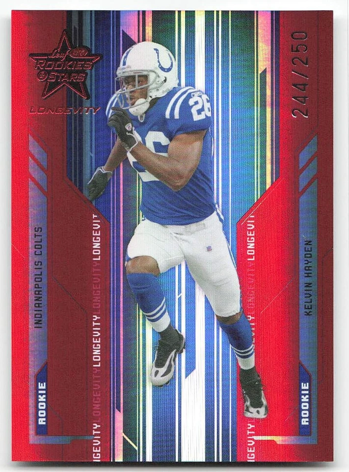 2005 Leaf Rookies & Stars Longevity #126 Kelvin Hayden FOOTBALL Colts - Image 1 of 2