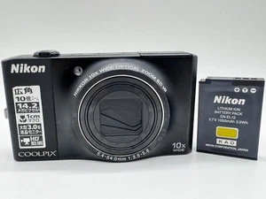 Nikon COOLPIX S8000 Black Compact Digital Camera USED TESTED from JAPAN - Picture 1 of 23