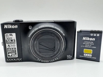 Nikon COOLPIX S8000 Black Compact Digital Camera USED TESTED from JAPAN - Image 1 of 4