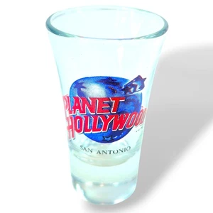 Vintage 1990s Planet Hollywood - San Antonio 3.5 " Tapered Shot Glass - Picture 1 of 7