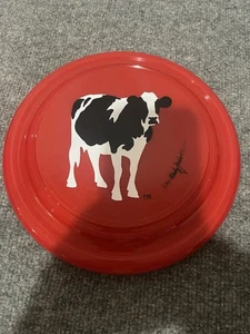Vintage 1980 Wisconsin Milk Cow Red Frisbee - Bild 1 von 3