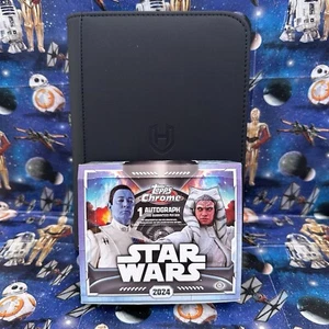 Topps Chrome Star Wars 2024 Complete Base Set Of 150 Cards With Binder Included - Foto 1 di 8