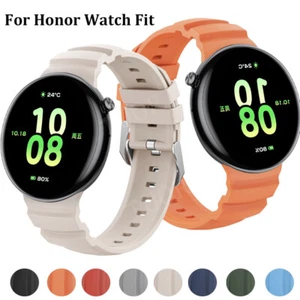 Replacement Silicone Strap Wrsit Band Bracelet For Honor Watch Fit Smartwatch - Picture 1 of 23