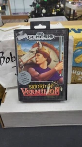 SWORD OF VERMILION SEGA GENESIS VIDEO GAME IN CASE NO MANUAL - Picture 1 of 9