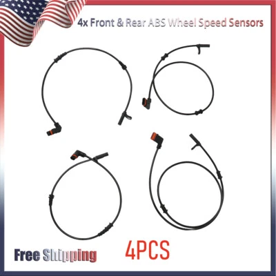 Juego de 4 sensores de velocidad de rueda ABS aptos para Mercedes-Benz SLK250 SLK300 SLK350 Foto 1 de 4