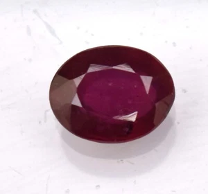 Natural Mozambique Red Ruby Certified Loose Gemstone 2.70 Oval Cut Loose Gem - Picture 1 of 5