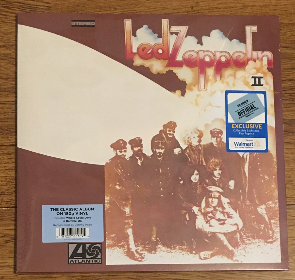 Led Zeppelin II 180 G vinyl LP Atlantic Remastered By Page German Press