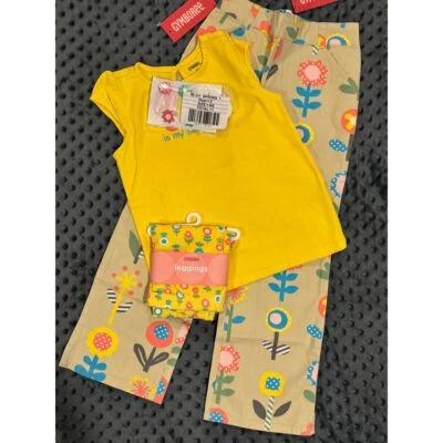 NUEVO CON ETIQUETAS Gymboree Happy Rainbow Pantalón Lindo Es Mi Medio Nombre Top Leggings Clips LOTE 5 Foto 1 de 4
