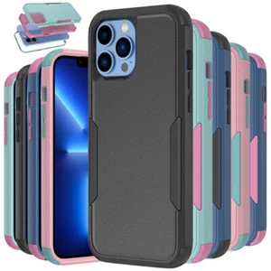For iPhone 13 12 Pro Max 11 XR XS MAX 6 8 7 SE Case Heavy Duty Shockproof Cover - Picture 1 of 17
