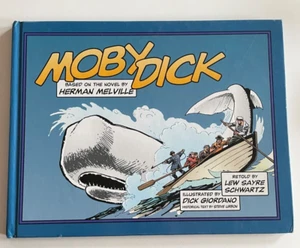 Signed Hardcover Book Moby Dick Graphic Novel Whale Schwartz Giordano History - Picture 1 of 7