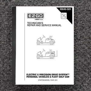 Service Repair Manual Fits 2001 - 2005 EZ-Go TXT Electric PDS Freedom Cart P228 - Picture 1 of 6