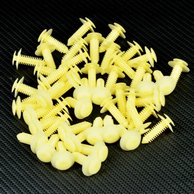 50 Push Rivet Door Trim Panel Retainer clips Fits For Ford F150 E150 GMC Lincoln - Image 1 of 4