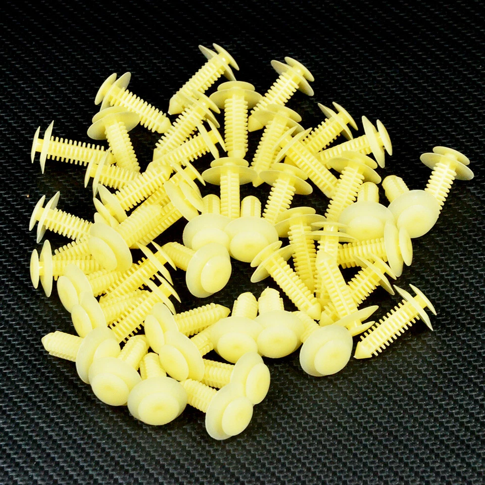 50 clipes de retenção para painel de guarnição de porta rebite de pressão serve para Ford F150 E150 GMC Lincoln - Imagem 1 de 4