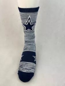 Calcetines grandes azules crewboys con boleto para los Dallas Cowboys - Imagen 1 de 2