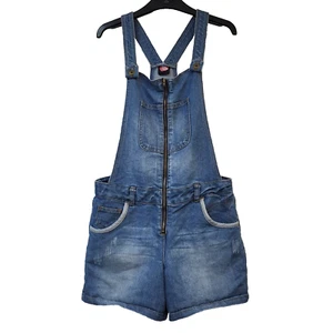 George Blue Denim Dungaree Shorts UK Girl's Age 11-12 Years W26-28 - Picture 1 of 4