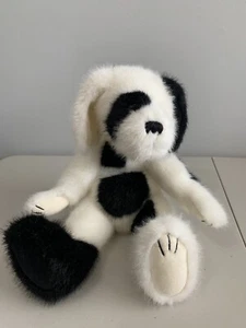 Boyds Bears Duffy P Hydrant Puppy Plush Black And White Jointed Stuffed Toy 18” - Picture 1 of 9