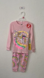 Girls Unicorn Pajama Set Snug fit Pink Size 2, 4, - Picture 1 of 4