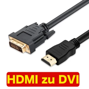 HDMI zu DVI-D Kabel Adapter HDMI A auf DVI Stecker HDMI Monitor Adapter - Bild 1 von 7