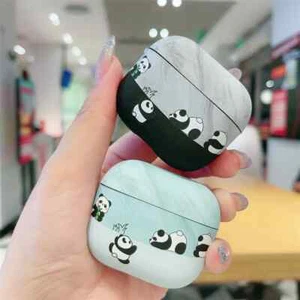 Earphone Case For Apple Airpods 4 3 2 Pro 2 Cute Panda Silicone Headphone Cover - Zdjęcie 1 z 11