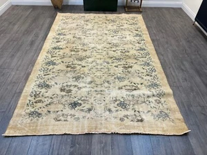 Floral Rug, Handmade Wool Rug, Large Turkish Rug, Living Room Rug, 6.3 x 9.5 ft - Picture 1 of 10