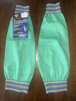 1 par de mangas de soldadura de algodón premium Trust Pro 5545 verde 18" FR con extremos elásticos Foto 1 de 4