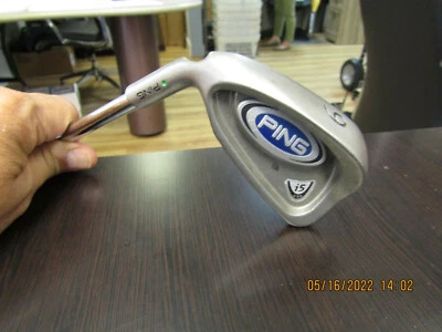Left Handed Ping i5 Green Dot #6 Iron Original Steel Stiff Flex  - Image 1 of 3