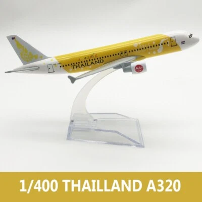 1/400 Tailandia Aviones A320 Diecast Avión Avión Exhibición Modelo Colección Juguete Foto 1 de 4
