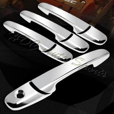 Kit de 8 piezas de tapa de cubierta de manija de puerta cromada para Ford Mustang 2005-2014 Foto 1 de 3