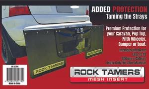 ROCK TAMERS MESH INSERT MUD FLAP SYSTEM CAR 4WD CARAVAN STONE PROTECTION PARTS - Picture 1 of 1