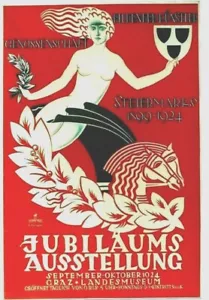 Original vintage poster AUSTRIA SECESSION ART EXPO GRAZ 1924 - Picture 1 of 1