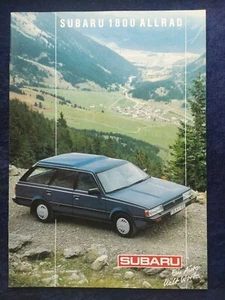 Subaru 1800 Allrad Super Station Kombi Limousine Coupe Sedan Prospekt - Picture 1 of 12
