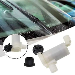 Black + White Car Windscreen Windshield Water Washer Pump for Mazda 2 20072014 - Picture 1 of 17