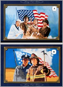 WINDHAM "AMERICAN HEROES" 36040 PATRIOTIC FABRIC PANELS 11" X 17" EA. (CHOOSE) - Picture 1 of 3