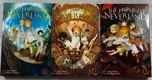 The Promised Neverland Vols 1-3 Manga 3 Volume PB Lot Kaiu Shirai Posuka Demizu - Picture 1 of 9