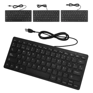 78 Keys Language Ultra Thin Keyboard Plug And Play Splash Proof USB Wired Co Hot - Picture 1 of 32