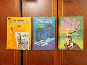 3er SET WHITMAN TV-TIE-IN HC 1966-68 STAR TREK, INVADERS & MAN AUS DEN USA - Bild 1 von 11
