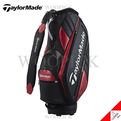 TaylorMade 2024 PRIME Cart Caddie Bag 9.5" 5Way Max 47" Club PU PE New -Red - Image 1 of 4