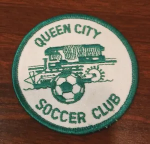 Vintage Queen City Soccer Club 3" Embroidered Cloth Patch Green  0045 - Picture 1 of 4