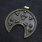Bronze Lunula Amulett. Schmuck aus altem Rom. Mond. Historische Nachstellung.