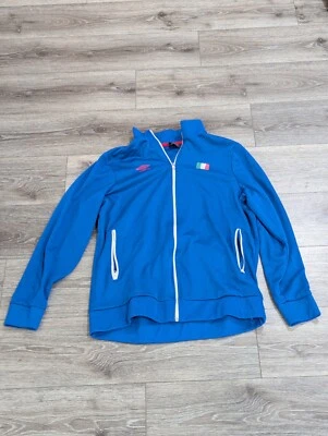 Chaqueta de pista Umbro para hombre de la selección nacional de fútbol de Italia con cremallera completa talla grande Foto 1 de 4