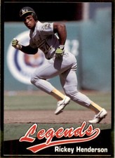 1990 Legends #20 Rickey Henderson New York Yankees