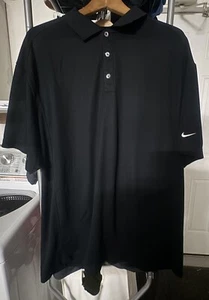 Nike Dri Fit Golf Polo Black Size 2XL Black - Picture 1 of 1