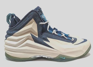 *VINTAGE* Talla 12.5 - NIKE - CHUCK POSITE Hombres Zapatos Baloncesto 684758-400 *RAROS* - Imagen 1 de 9