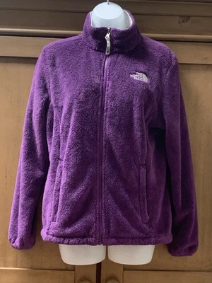 Chaqueta polar The North Face Osito púrpura cremallera completa para mujer talla mediana Foto 1 de 4