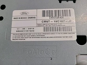 12 13 14 Ford Focus Receptor de Radio AM FM Reproductor de CD MP3 Tablero CM5T-19C107-JF OEM - Imagen 1 de 7