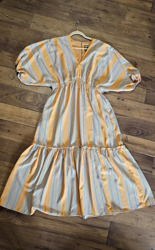 Maxi Vestido TAYLOR Mango Marfil Boho Sobrepelliz Domaln Talla 16 Foto 1 de 4