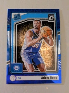 Adem Bona 2024-25 Donruss Optic Rated Rookie Blue Velocity Prizm #281 76ers - Imagen 1 de 2