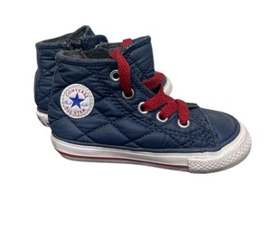 Converse All Star Kleinkind Kind Größe 6 marineblau gesteppt 750681C Sneaker Schuh - Bild 1 von 6
