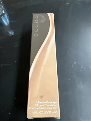 NIB Full Size BECCA Ultimate Coverage 24 Hour Foundation 1 oz Teak 2C2 - Image 1 of 3