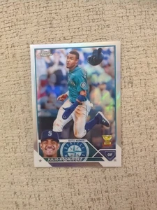 2023 Topps Chrome Julio Rodriguez Refractor Rookie Cup #200 Mariners - Bild 1 von 2